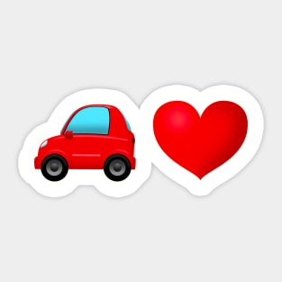 Car Heart Sticker